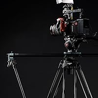 Vista 6 de RAUBAY Trípode profesional de cámara de video resistente de 70.8 pulgadas con cabezal fluido, placa QR para videocámara DSLR, carga máxima de 17.6