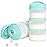 Termichy Stackable Formula Dispenser Portable Milk Powder Container, 2 Pack, Mint