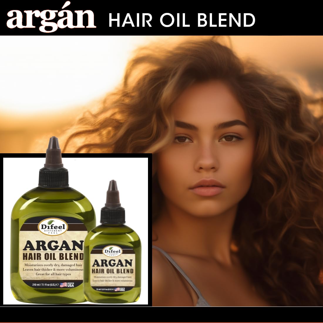 Difeel Premium Doğal Saç Yağı - Argan Yağı 2,5 ons