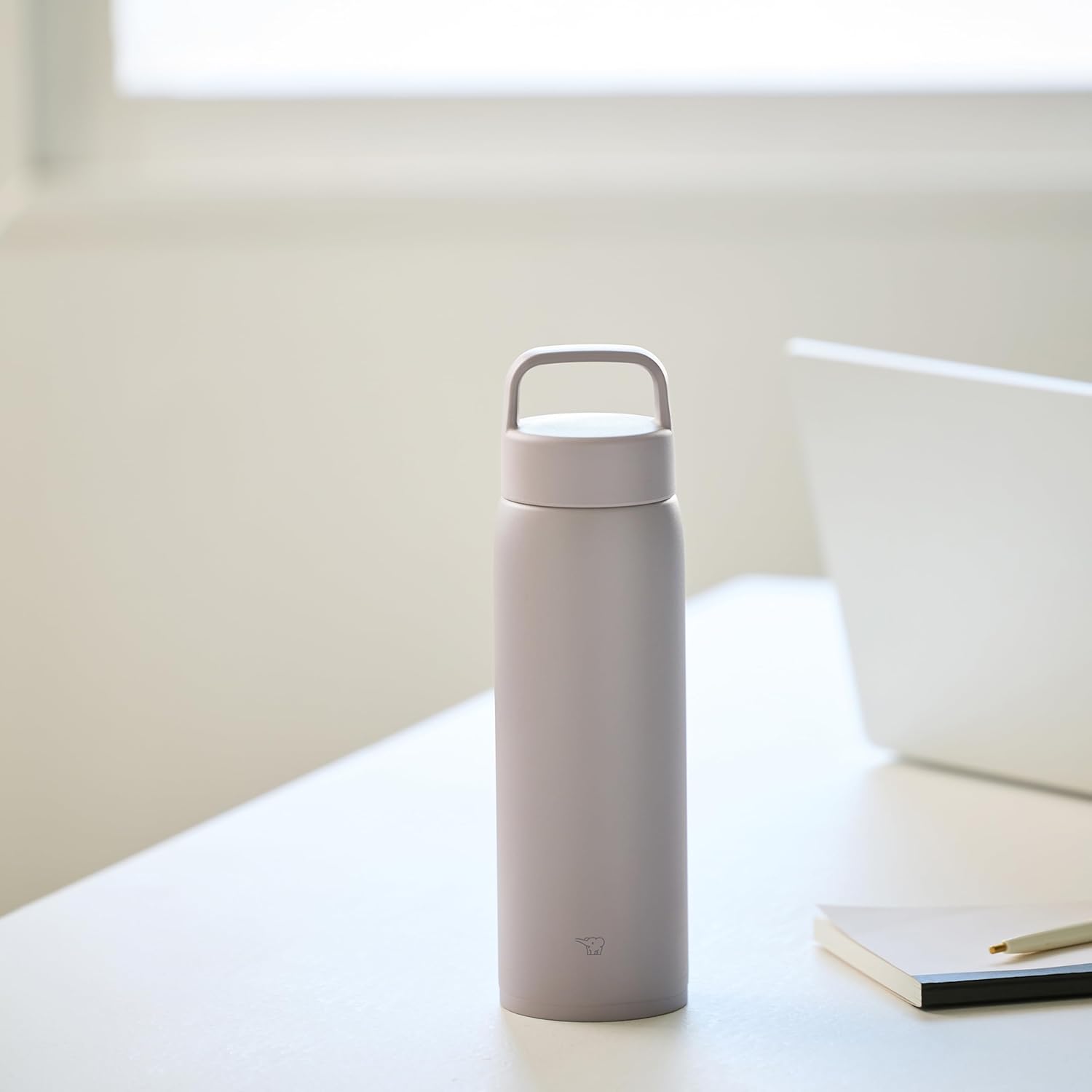 Zojirushi SU-DA Stainless Vacuum Mug 34 oz (1 Liter) Mineral Gray, BPA-free