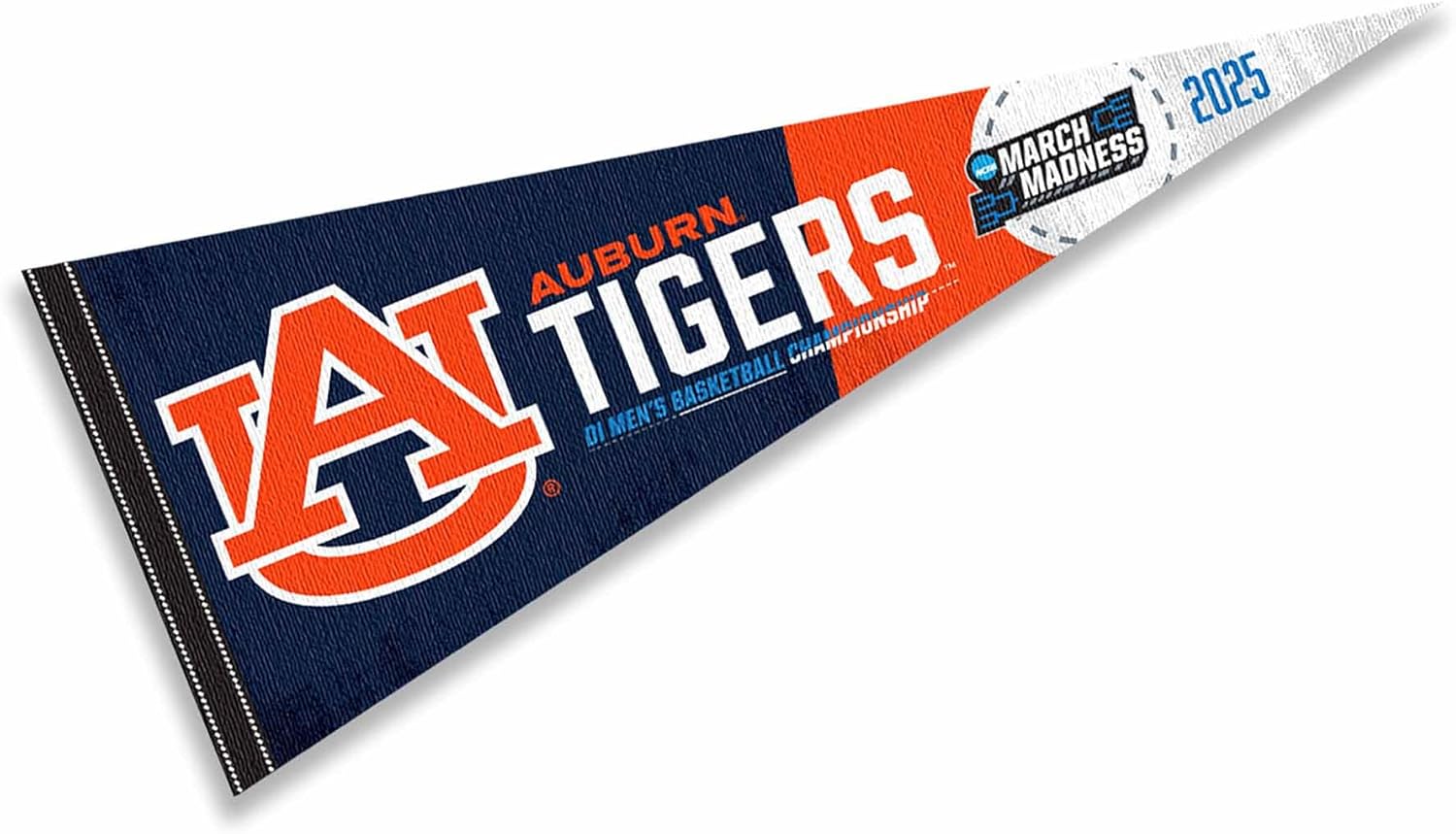 Auburn 2025 March Basketball Madness Pennant Flag