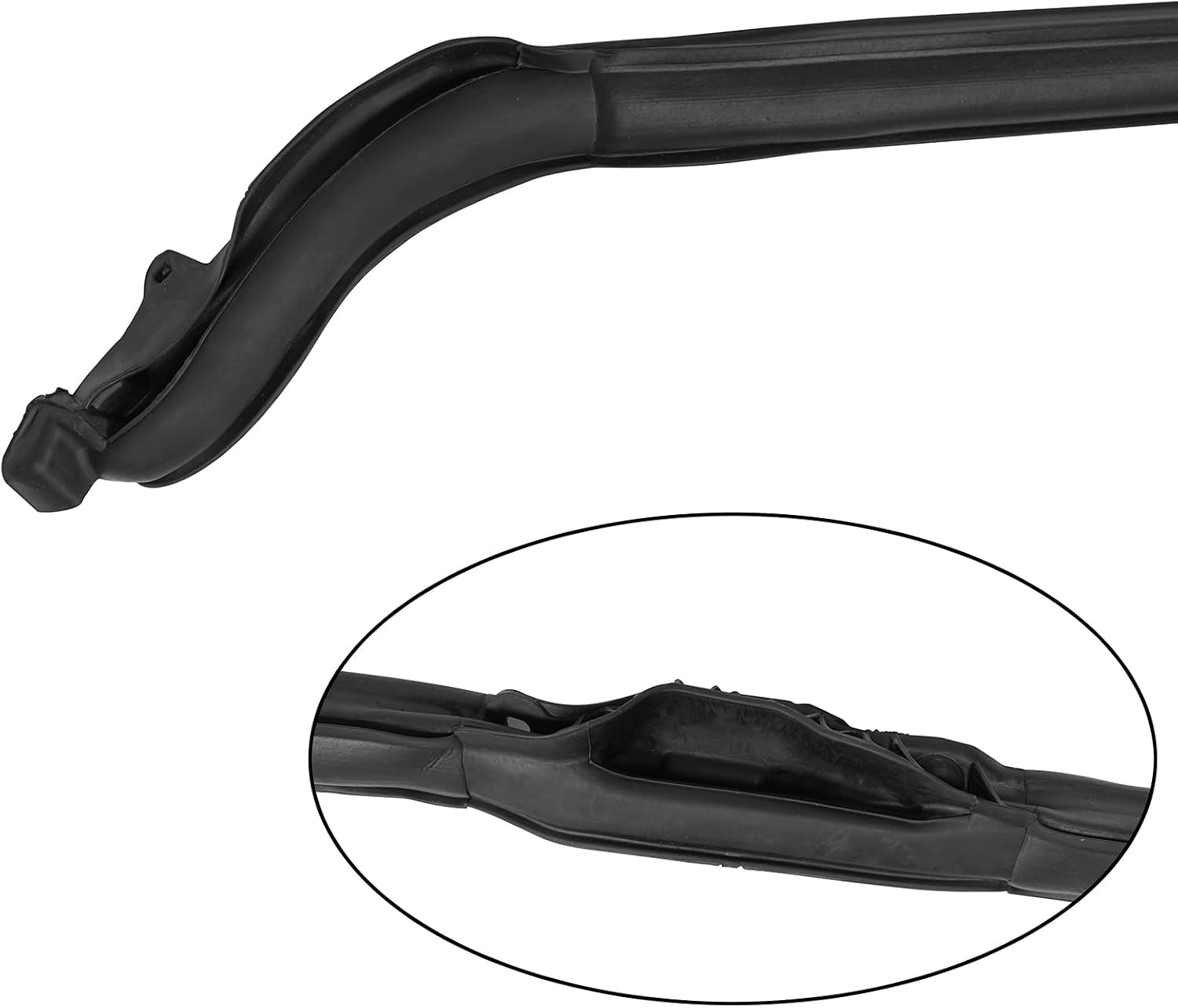 Hooke Road JKU Hard Top Roof Seal Strip Front Header Weatherstrip for 2007-2018 Jeep Wrangler JK Unlimited 4-Door Hardtop, Waterproof Dustproof Reduce Noise, Replaces 68088040AA