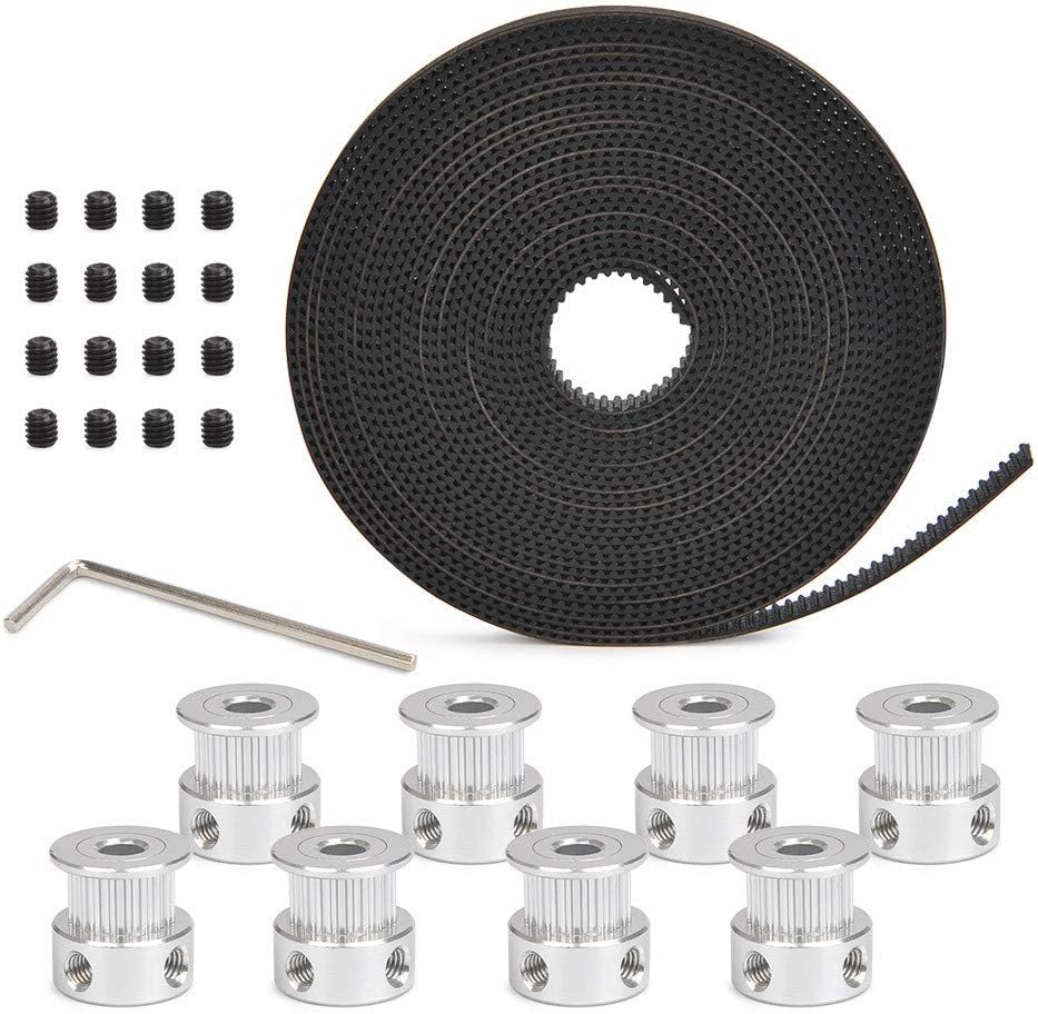 ASHATA 10M Zahnriemen Für 3D-Drucker - Weiß, 10 Mm Breit, Langlebig & Flexibel