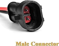 Vista 2 de Conectores eléctricos impermeables de 2 pines de 16 AWG, macho y hembra, de 16 AWG, kit de enchufe de arnés de cable adecuado para automóvil