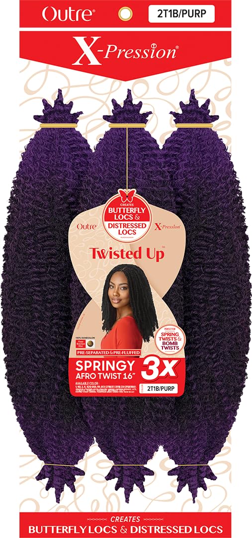 Amazon.com : Outre X-Pression Synthetic Braid - 3X SPRINGY AFRO