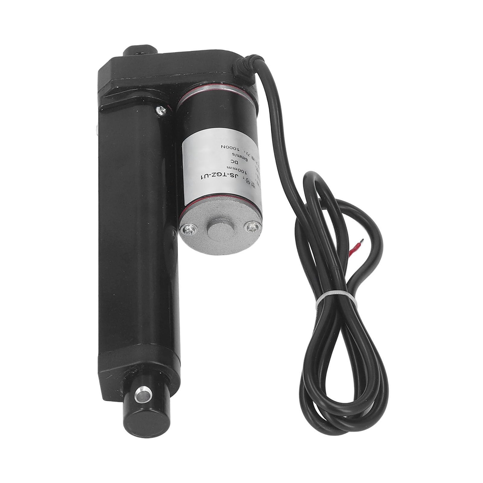 JS TGZ U1 Actionneur Linéaire Électrique, Course 100mm, 24V CC, 1000N Force de Poussée, IP65, Pour Équipement de Machine et Système de Levage Industriel