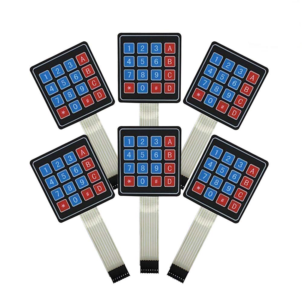 Amazon.com: ACEIRMC 6pcs Compatible for Arduino Keypad, 4x4 Universial ...