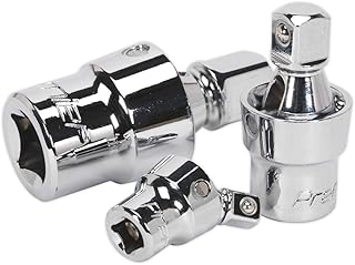 Sealey AK27371 Universal Joint Set, Silver, 3 Pieces