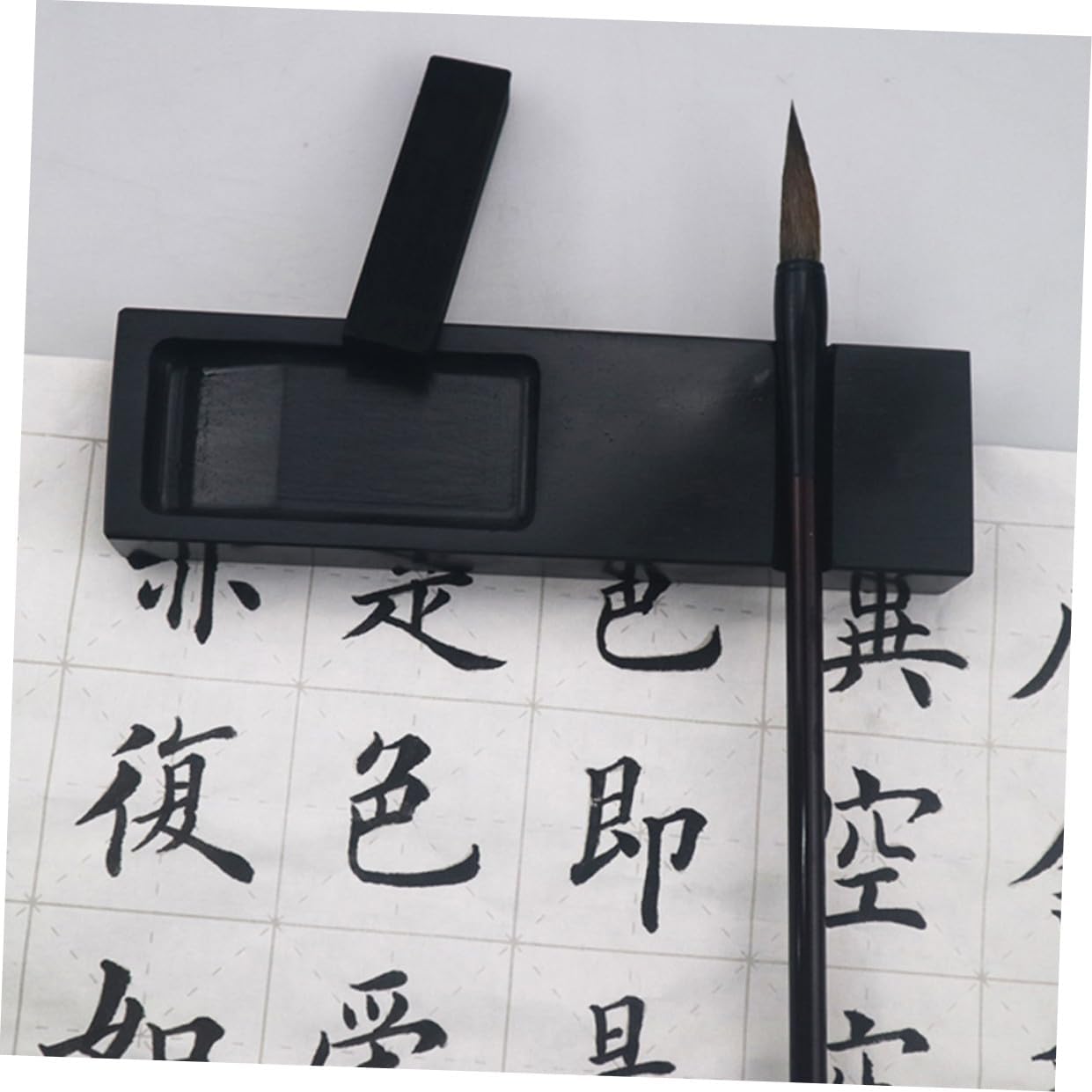 Artistic Inkstone Ruler Smooth Stylish for Chinese Japanese Calligraphy