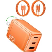 WIWU Phone Charger USB C Fast Charging 67W GaN Compact Foldable Wall Plug