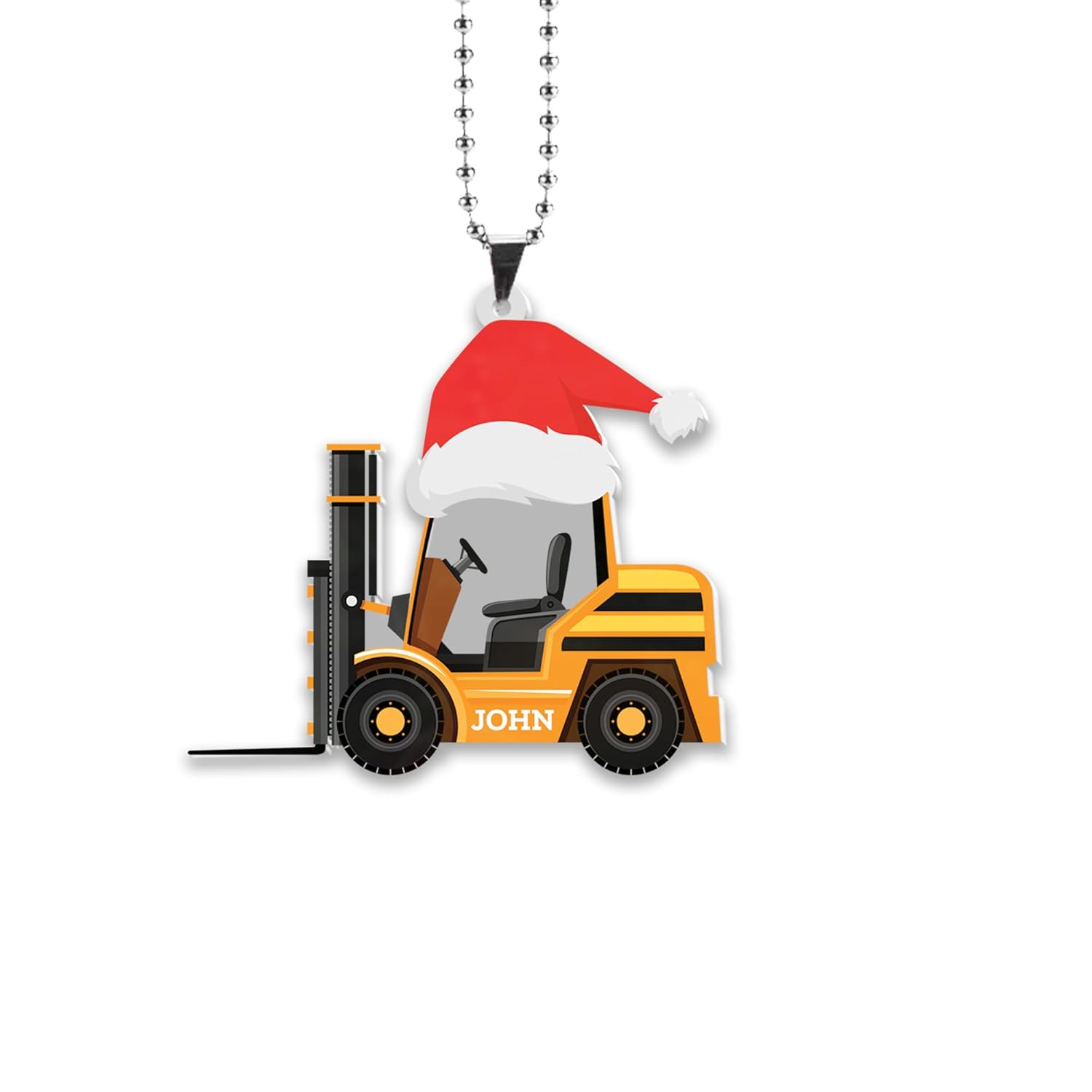 Personalized Forklift Driver Car Ornament, Forklift Driver