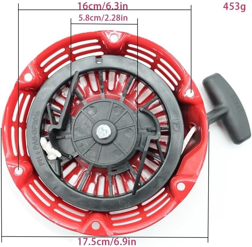 GX160 Recoil Starter Pull Cord Start Assembly Fit for Honda GX160,GX200 28400-ZH8-013YA