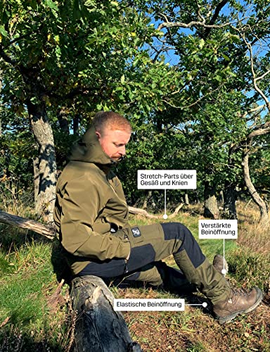 Foto von RevolutionRace Herren Nordwand Pants, Hose zum Wandern und für viele Outdoor-Aktivitäten, Dark Olive, XL