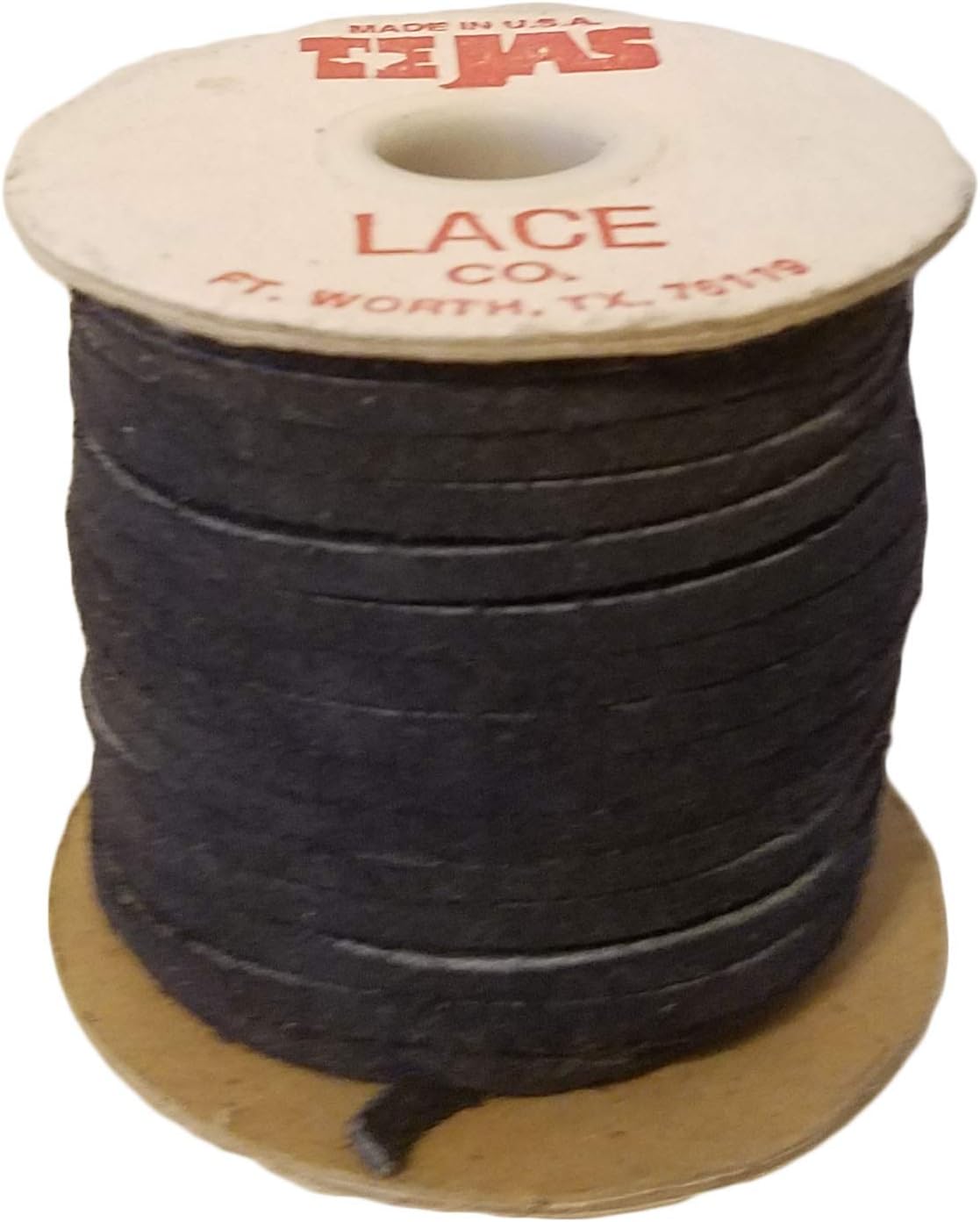 Genuine Suede Leather Lace 1/8IN x 25YDS 1/8 Navy Blue (1 Spool)