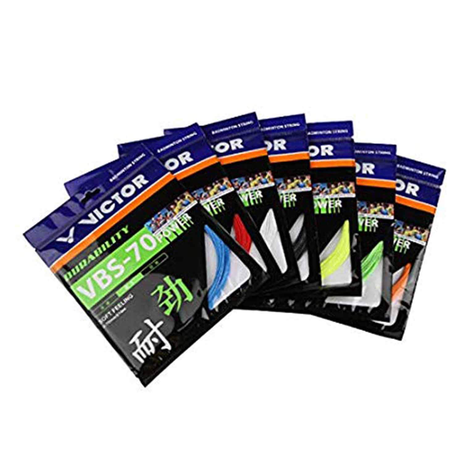 VICTOR VBS-70 Power (0.70mm x 10mm) Durability Soft Feeling Badminton String Available in 7 Different Color (Pack of 2) (Orange) (B07GXJ8S58) Amazon Price History, Amazon Price Tracker