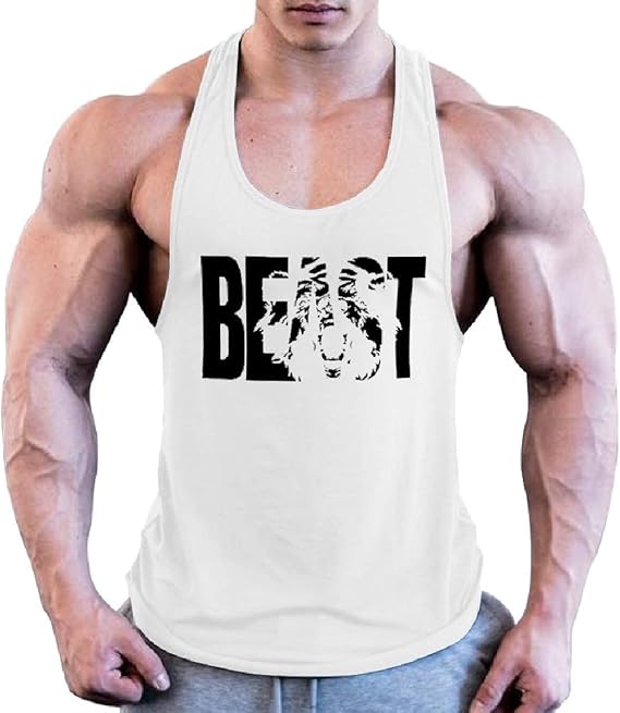 Amazon We Energy メンズコンフィートレーニング基本コットン印刷ソフトタンクトップ筋肉シャツ タンクトップ 通販