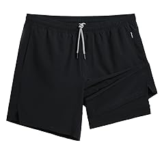 maamgic Gym Shorts for Men 7 inch with Liner Stretch 2 in 1 Workout Shorts Men Quick Dry Athletic Shorts