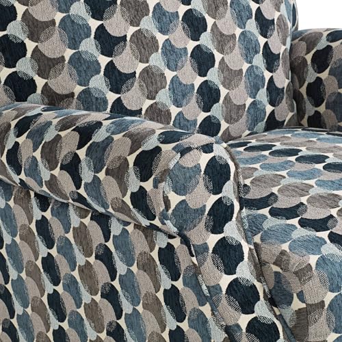 Sillón reclinable azul de metal y poliéster miniatura 5