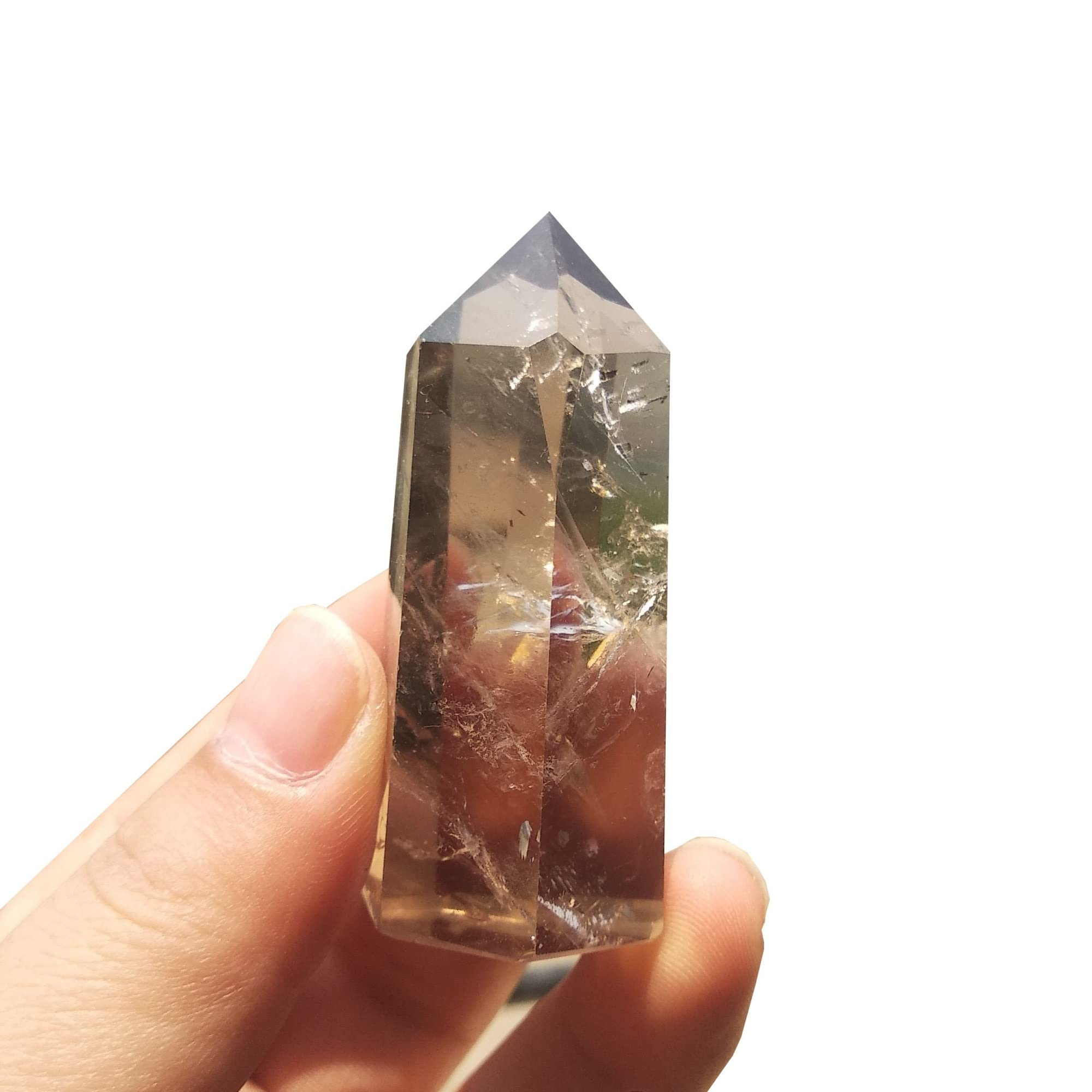 Cristal natural ahumado en punta el regalo original de aniversario y cumpleaños