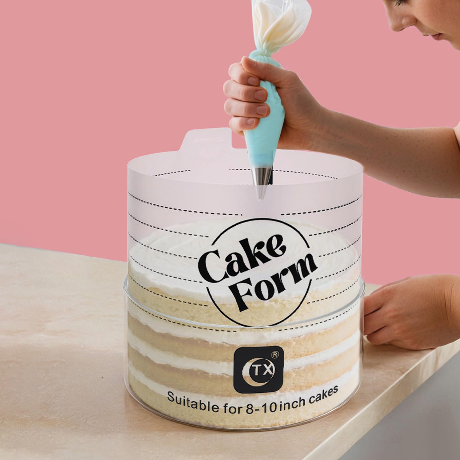 Silikon Backform Faltbar Mousse Silikon Form Fondant Kuchen Rand Form Schokolade Form Kuchen Werkzeuge Küche Backen Zubehör Torten Backform