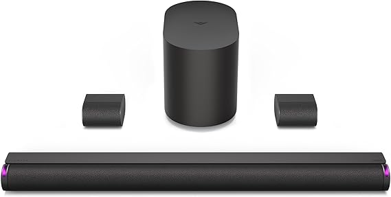 VIZIO 5.1.2 Elevate SE Soundbar, Wireless Subwoofer, Surround Sound w/Dolby Atmos & DTS:X, Bluetooth Speaker, QuickFit™ Compatible – SL512X-08 (New, 2024 Model)