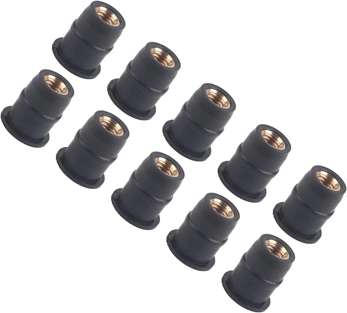 Gummimutter M5 グミ 10 個 M5 ゴムウェルナット 5 ミリメートル 0.2 インチメトリックオートバイフロントガラスボルトウェルナット