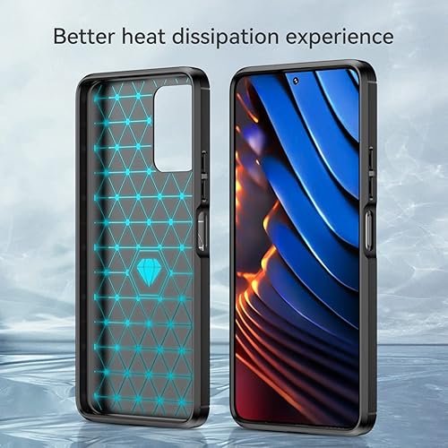 Miniatura 3 de Funda de teléfono para Poco X3 GT Redmi Note 10 Pro 5G 21061110AG, funda de fibra de carbono a prueba de golpes, resistente a los arañazos, TPU