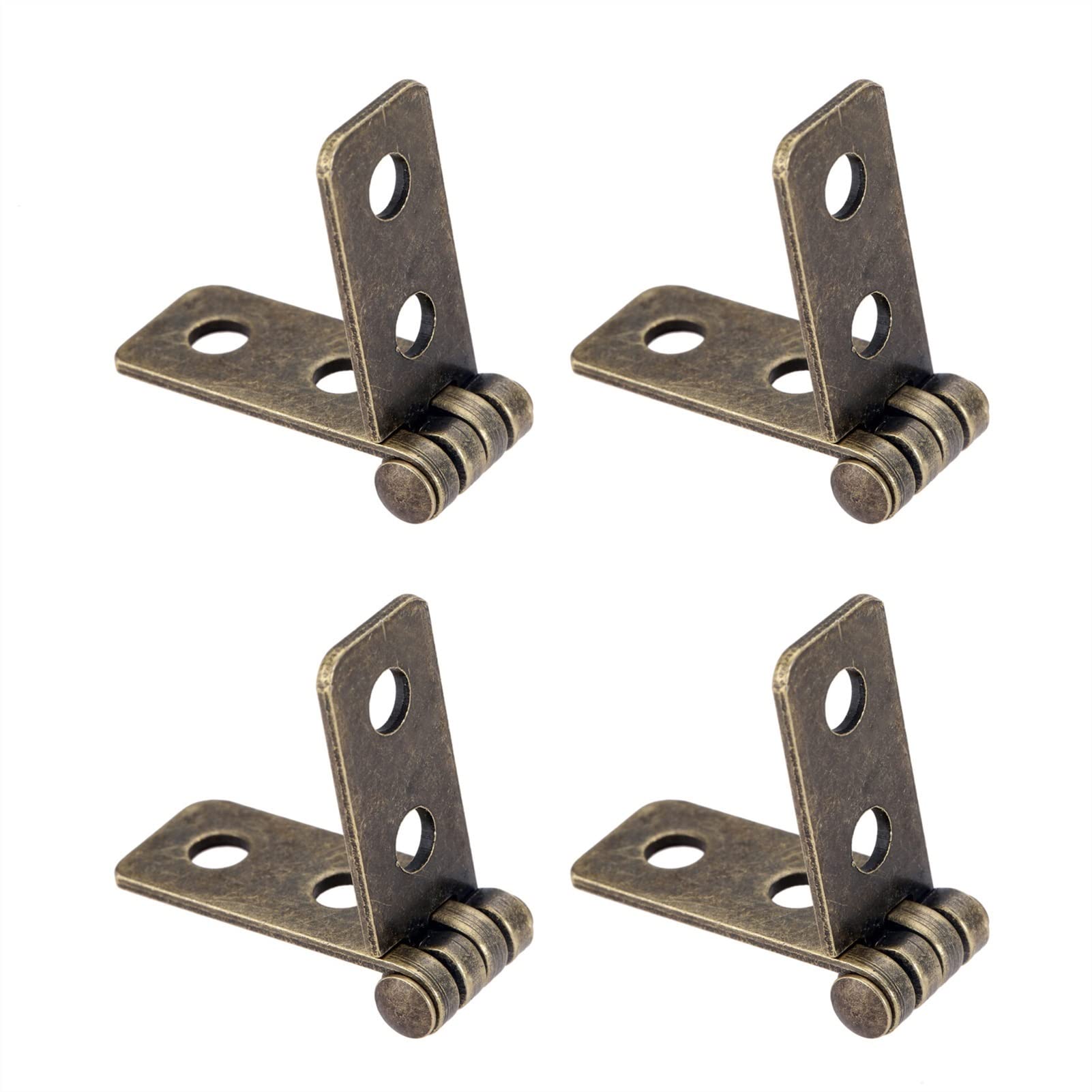 4 Pieces of Antique Bronze Hinges, Decorative for Wooden Boxes, Used for, Cabinets, Etc
