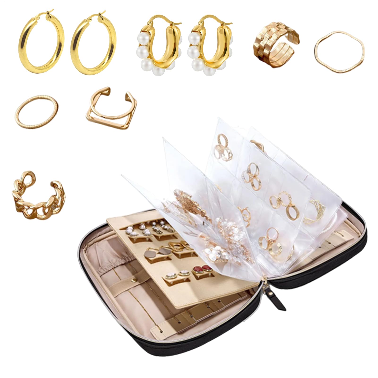 Étui à bijoux de voyage idéal comme cadeau pour mère et grand-mère