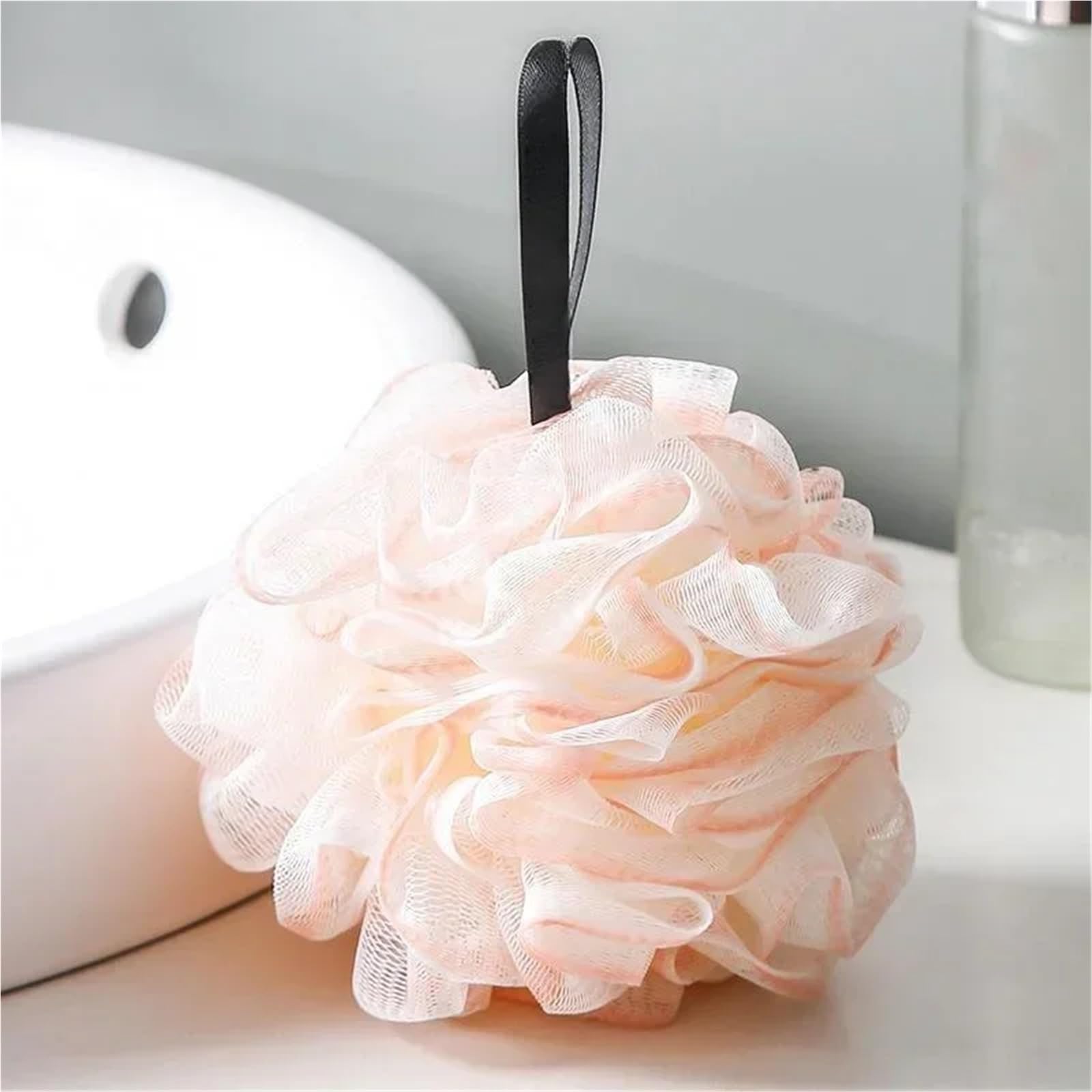 Spugna da Doccia 1/2/3 Pezzi, Grande Palla da Bagno, Spugna abrasiva Ricca di Schiuma, Spugna per la Pulizia del Corpo, Spugna a Rete per la Doccia, Accessori per Il Bagno