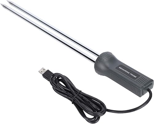 Miniatura 4 de TOPINCN Moisture Meter Probe Grain Tool Tester with Extra Long Probe 230 Smart Digital Moisture Meter Tester Probe Grain Moisture Tester Tool Tool