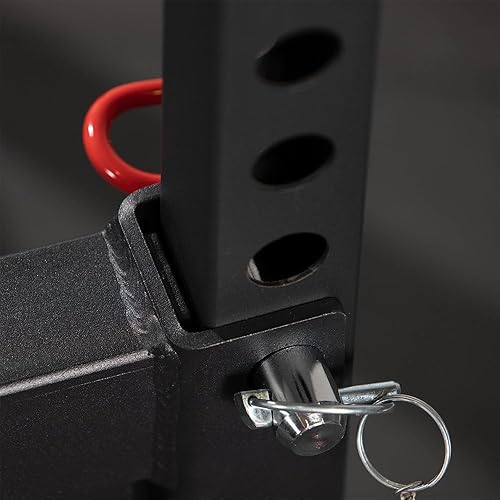 Miniatura 7 de Titan Fitness Barra de inmersión en Y serie T-2, accesorio de inmersión montado en rack, capacidad de 550 libras, se adapta a acero tubular de 2" x