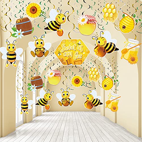 Outus Bee Hanging Swirl Decorations