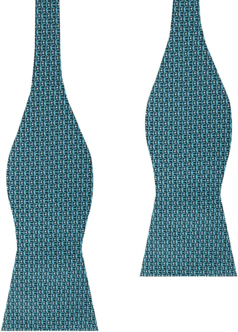 OTAA Seychelles Teal Anchor Self Bow Tie-Handmade Bow Ties for Men – Men’s Bow Tie – Formal Occasions