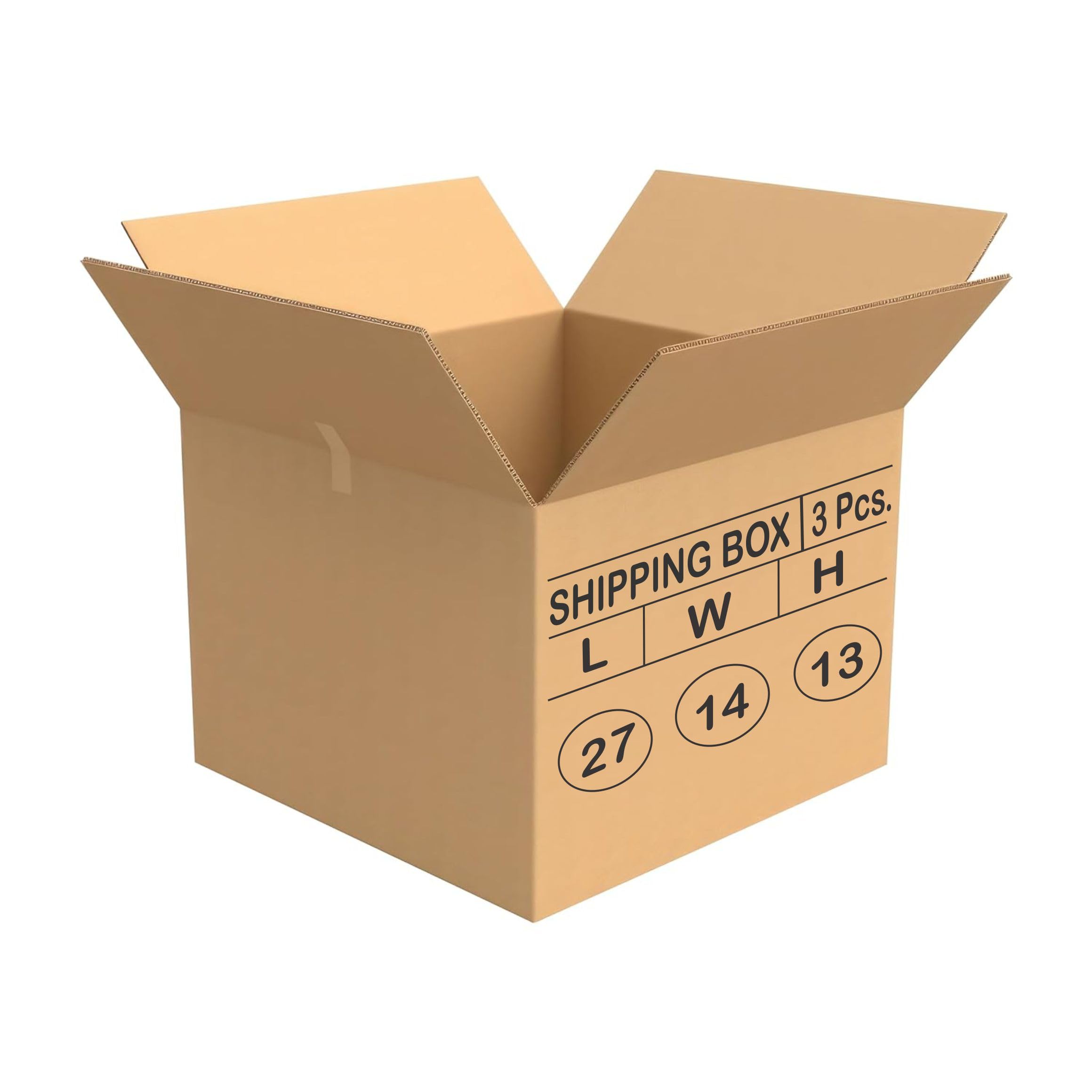 ADDANBI PACK OF 3 | 27"x14"x13" | 5ply Cardboard Boxes for Packaging | Brown Corrugated Box for | Shipping |Moving | Home Shifting | Parcel | Courier Packing box | Large Carton Box
