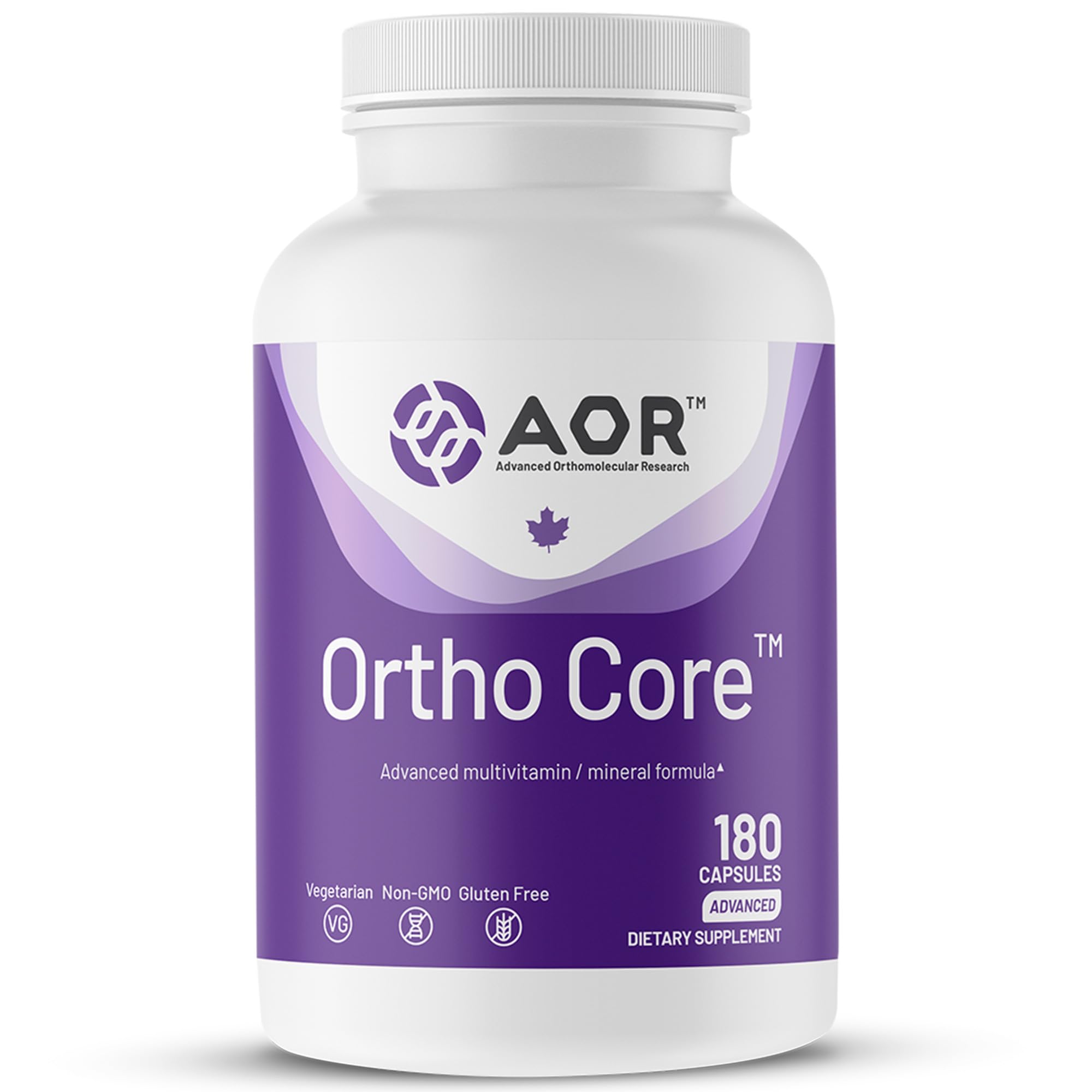 AOR Ortho Core Multivitamin for Adults, 180 Veg Caps, 30 Day Supply