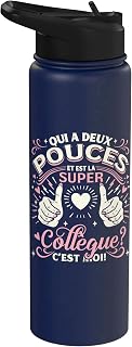 Une Super Collègue Cadeau Départ Collègue Femme Original Stainless Steel Insulated Water Bottle