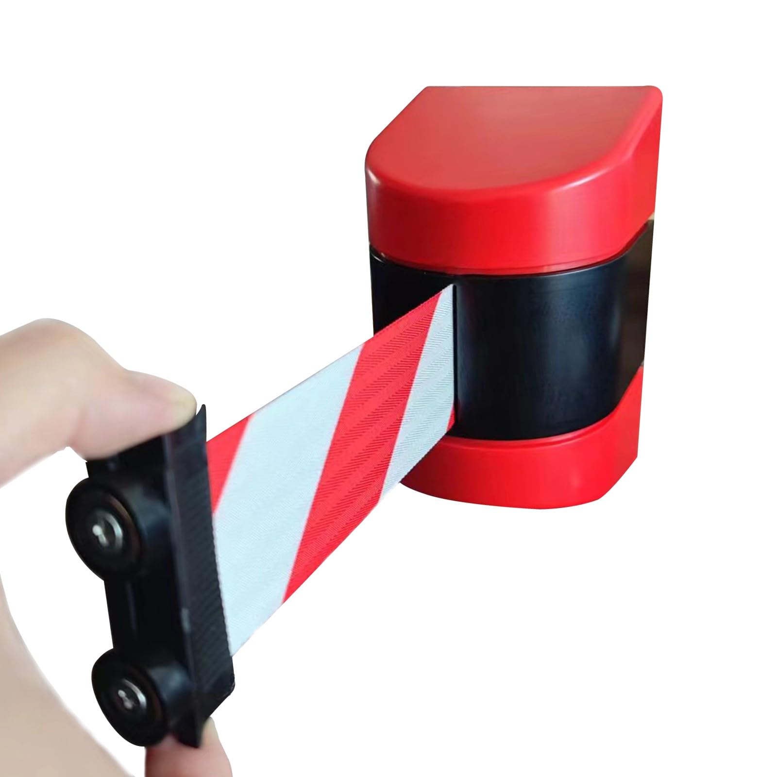 YNIYUJKL Magnetic Retractable Queue Barrier Tape - 16.4Ft Crowd Control Belt With Magnetic Adhesion, Adjustable 3M To 10M, Durable Event Management Solution, Easy To Use For Indoor/Out,3m/9.84ft