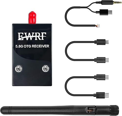 Radiolink 5.8G 48CH Receptor inalámbrico de transmisión de imagen para pantalla de transmisor RC8X, compatible con teléfono y tableta Android,