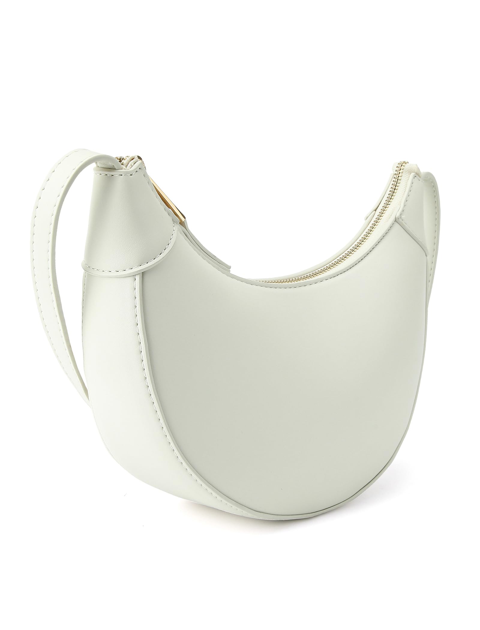 Small Cresent Crossbody Bag Women Vegan Leather Moon Shoulder Purse