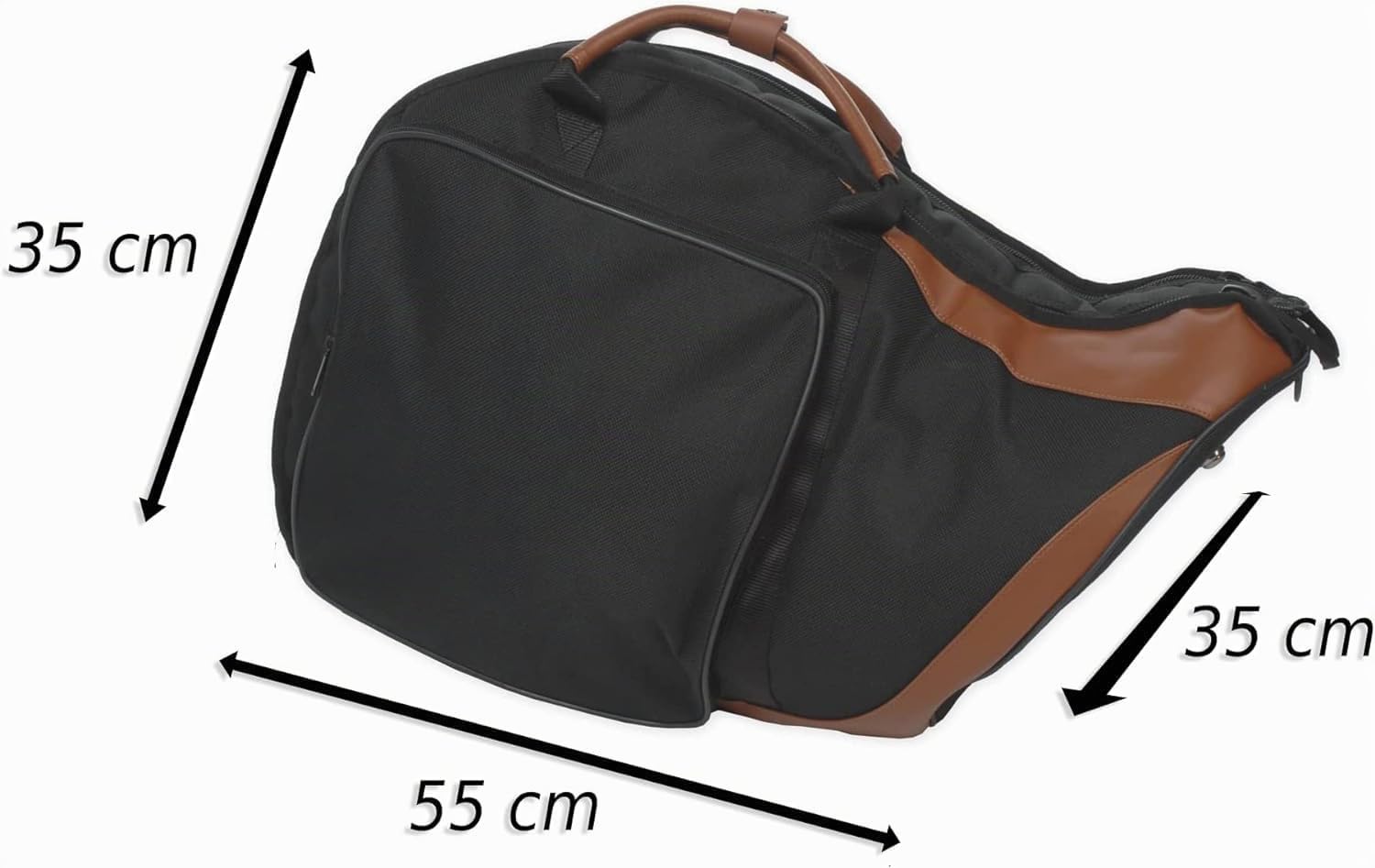 Soundman Gigbag für Waldhorn - mit Rucksackfunktion und großem Zubehörfach - French Horn Case/Waldhorntasche