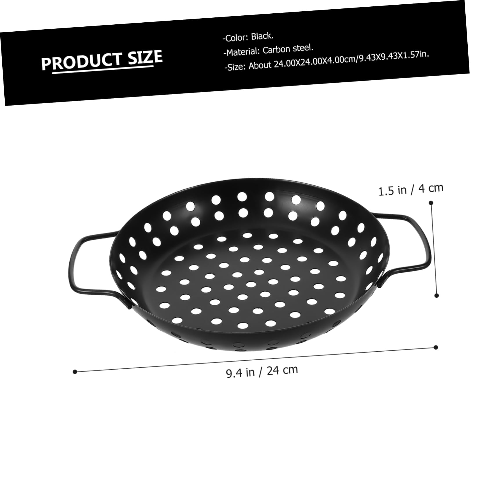 Cabilock Bbq Grill Plate Non Stick Barbecue Tray with Large Holes for Even Cooking Multi Use Baking Tool for Outdoor Grilling for Sharing Delicious Meals