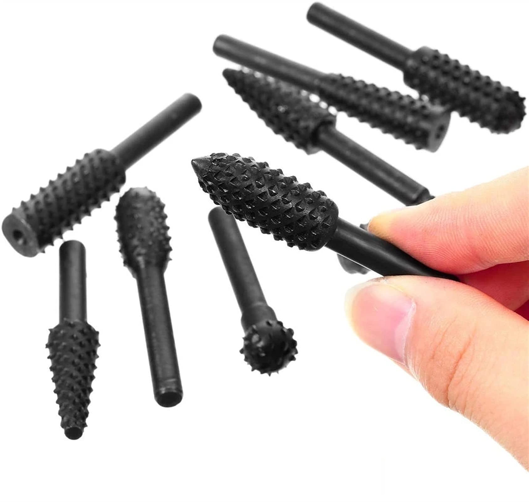 Fresa per Legno Utensile per la Lavorazione del Legno 20Pcs Set di testine per lucidatura del Legno Set di frese con Gambo da 1/8 di Pollice e frese per frese da 1/4 di Pollice Cuscinetto Fresatura