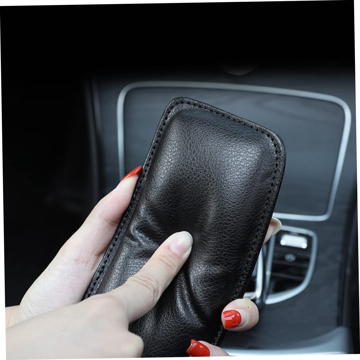 Zerodeko 2pcs Car Knee Pad Leg Support Cushion for Comfortable Driving Durable Wear Resistant Auto Parts Cars Relieves Thigh