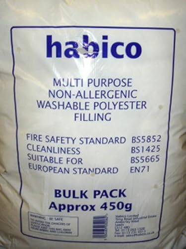 Minerva 450 gram Bag Polyester Toy Stuffing Filling Washable Kapok White