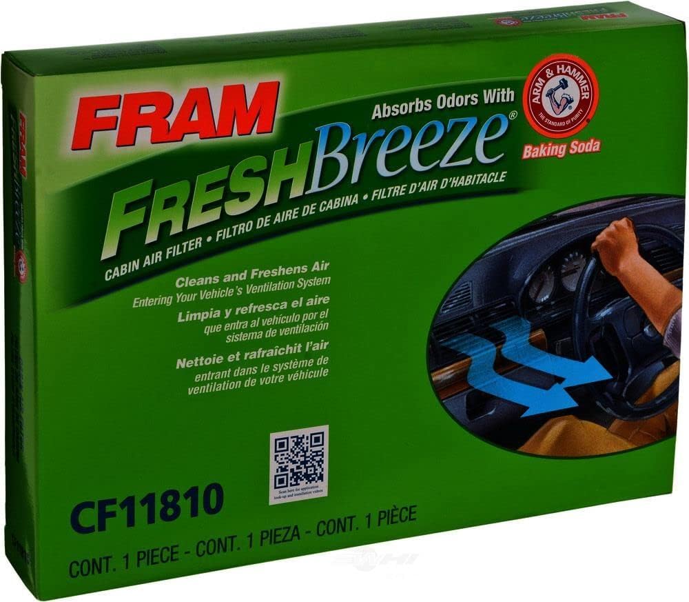 FRAM Fresh Breeze Cabin Air Filter with Arm & Hammer Baking