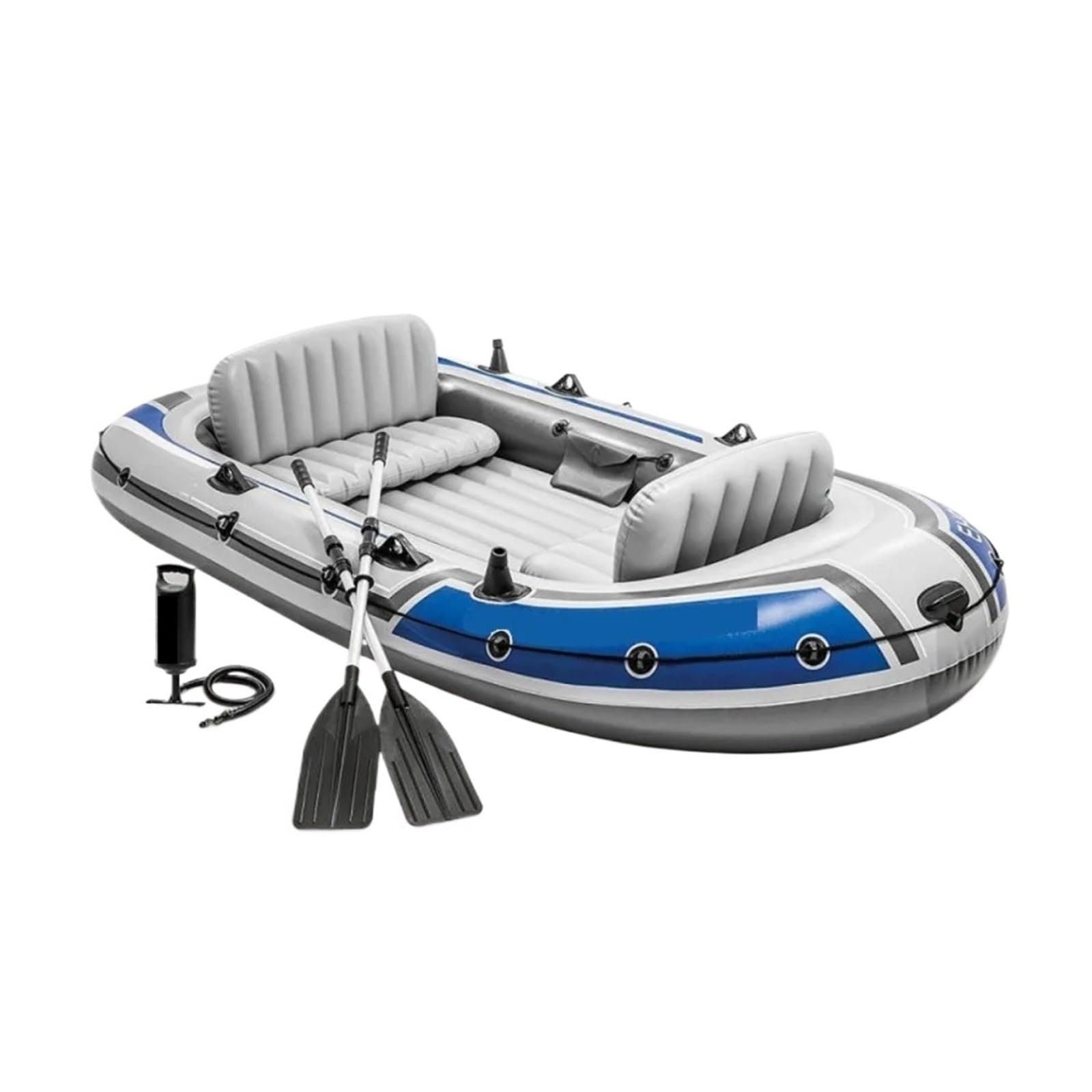 Kayak for 4 Personas y 5 con paletas, Asiento Inflable, fácil de Transportar almacenar
