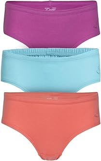 Girls Regular Fit Plain Regular (pack of 3)