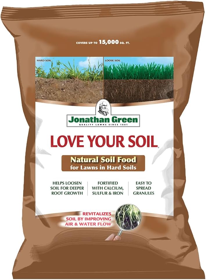 (12191) Love Your Soil, Soil Food for Lawns in Hard Soils - Soil Amendment for Grass & Vegetable Gardens (15,000 Sq. Ft.)