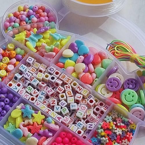 Kit de Miçangas Para Pulseiras Maleta Ursinho Maleta Infantil Cores Variadas Dia das Crianças